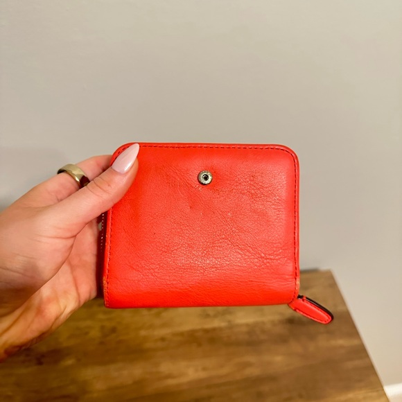 Coach Red Leather Wallet - Picture 4 of 5